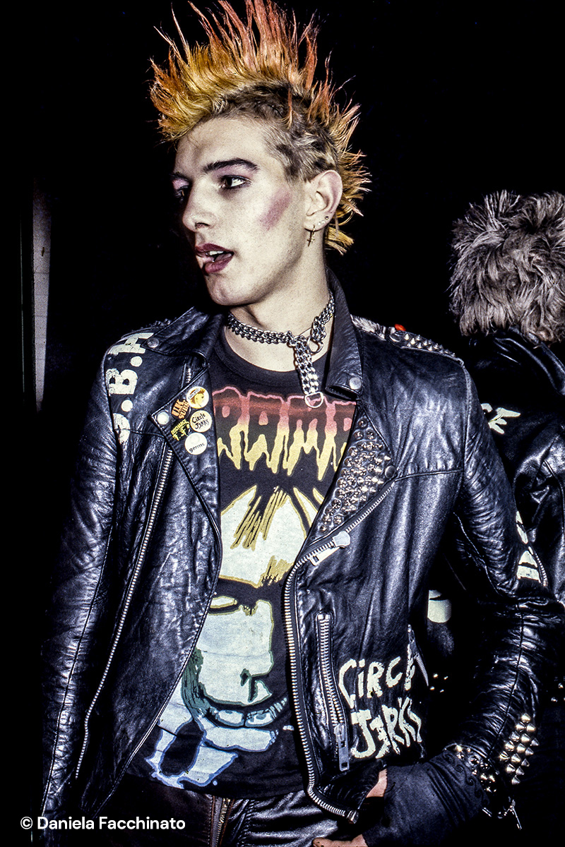 A member of a bolognese punk band. Bologna 1982