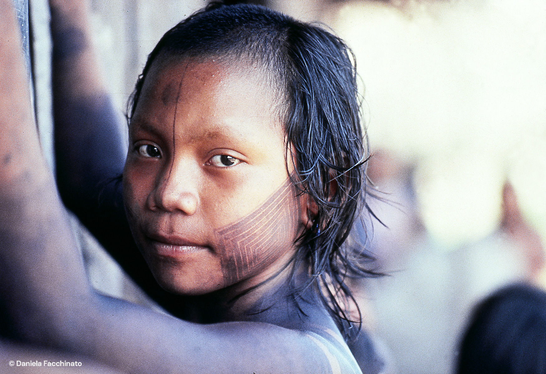 Amazonia, Xingù. Young girl of the Kayapò tribe